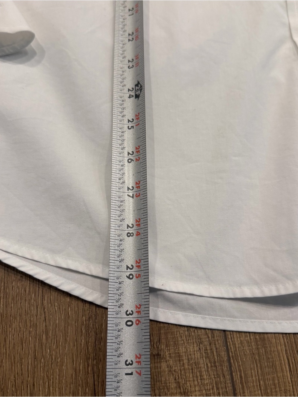 TALLIA Men's White Dress Shirt slim fit with Spread Collar, 16,5 - Picture 7 of 7
